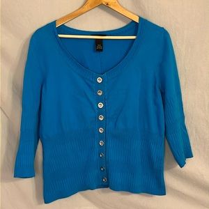 Lane BryantBlue Button-Up Women's Sweater